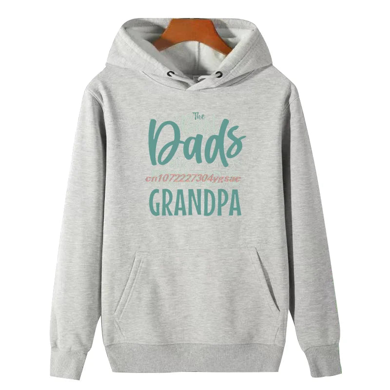 Die besten Väter werden zum Opa befördert. Lustige grafische Kapuzenpullover, dicker Winterpullover, Kapuzenpullover, Herren-Sweatshirt
