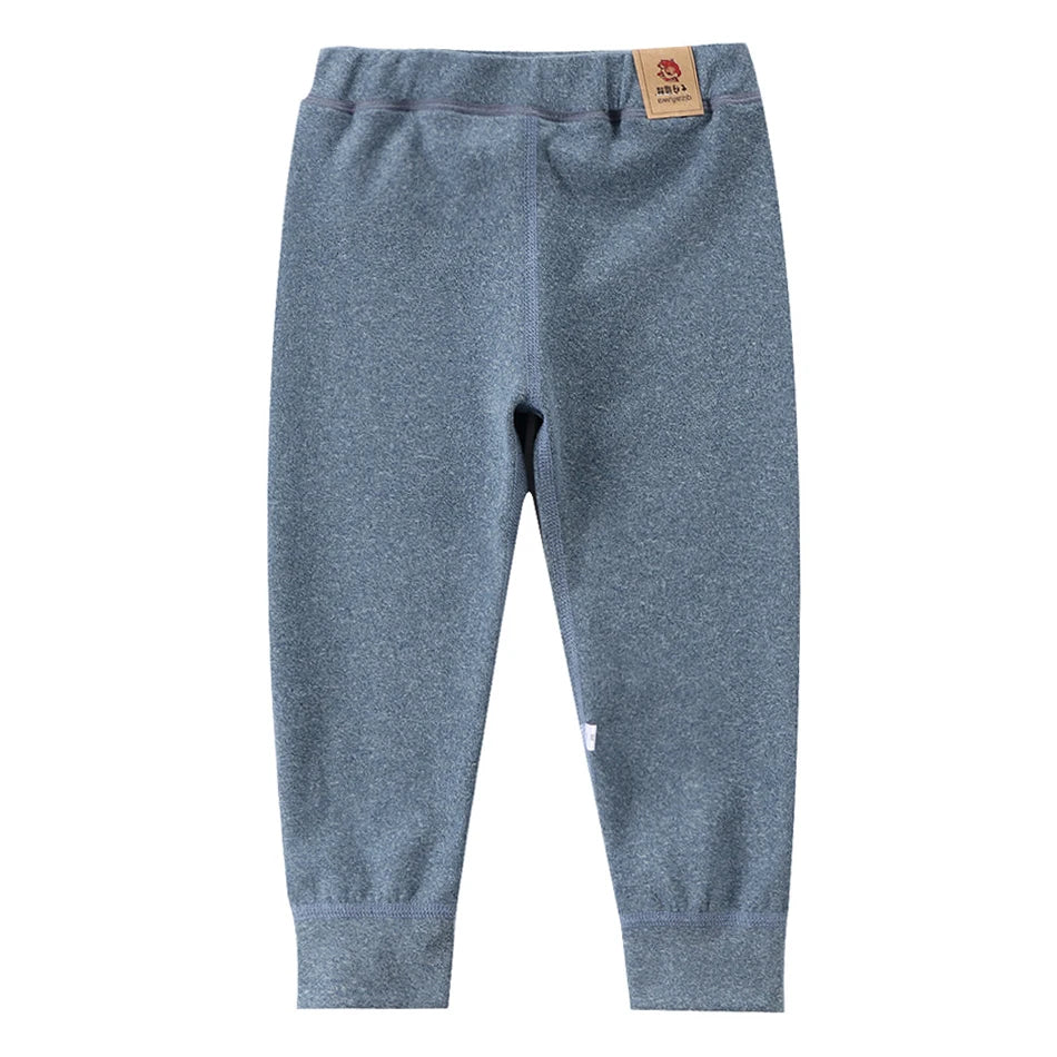 Kinder-Hosen mit Fleece-Futter für Teenager, Jungen und Mädchen, warme und gemütliche elastische Winterhosen, Kleidung, geeignet für Herbst und Winter