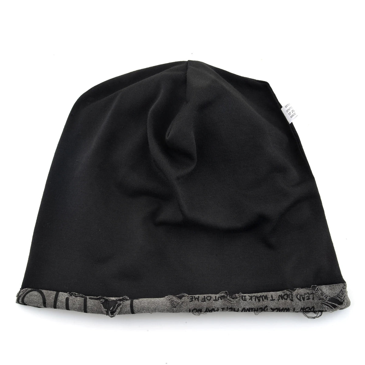 Beanie-Mütze mit Buchstaben-Aufdruck für Damen und Herren, Vintage-Design im Distressed-Look  Wasteland Style Frühling Sommer Warmer, mit Fleece gefütterter Winter