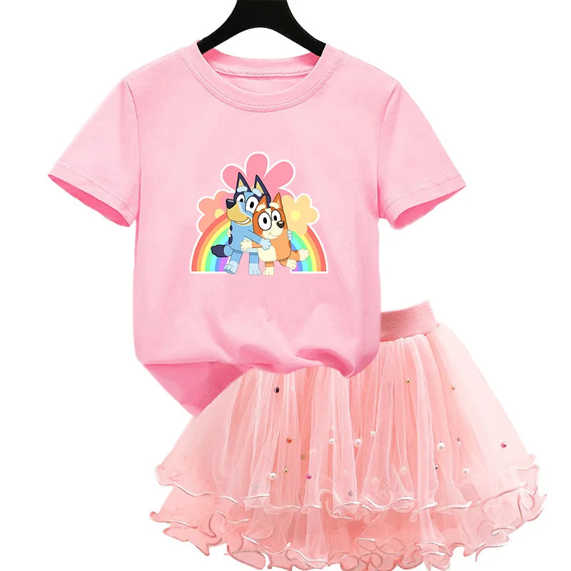 Bluey & Bingo Girls Dress Set