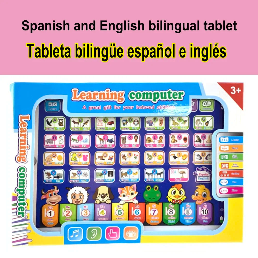 Lernmaschine Tablet Interaktives Spielpad Kinder Sprache Lernspielzeug Laptop Pad Lernen Lernspielzeug für Kinder Geschenk