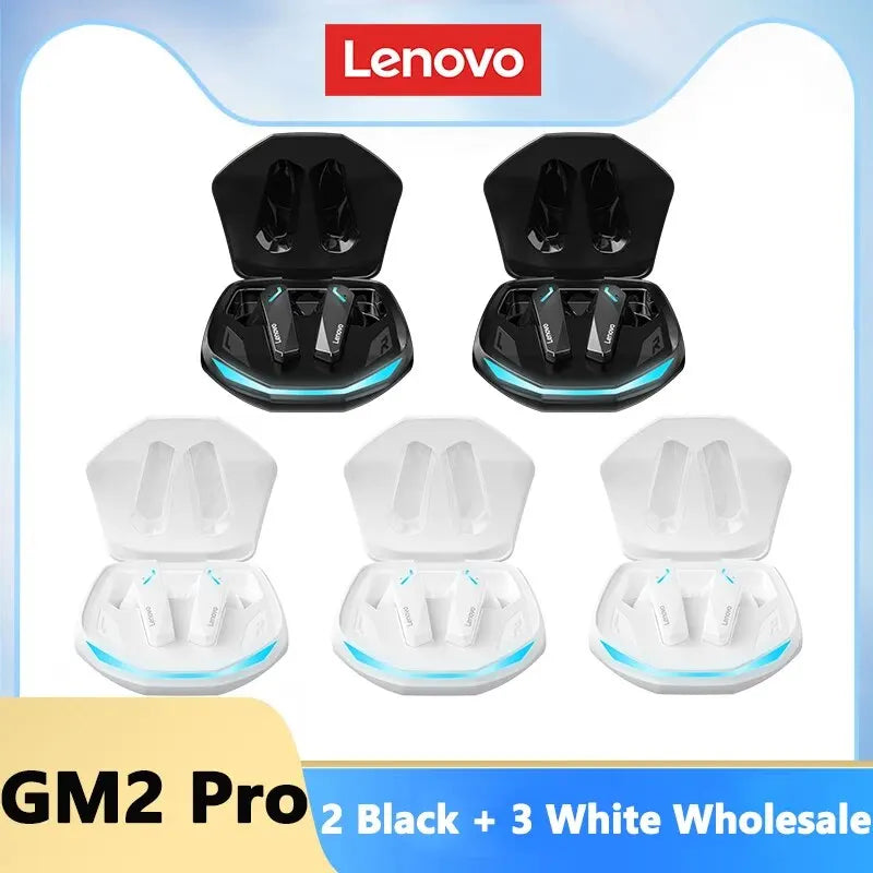 Lenovo GM2 Pro TWS Wireless HIFI Stereo Headset Kopfhörer mit geringer Latenz Gaming Musik Dual Mode Ohrhörer Musik Sport Headset