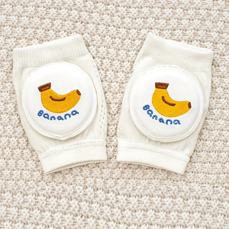 Baby-Knieschützer, leichter Sommerstil, hilft beim Krabbeln lernen, Anti-Fall, gesticktes Mesh-Design, Krabbelschutzausrüstung, elastische Schwamm-Ellbogenschützer.