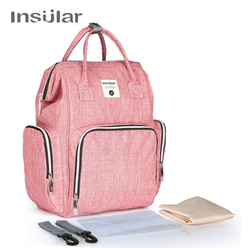 Insular Thermotasche für Kinderwagen und Babyflaschen, Babywindelrucksack, Mutterwindel, Reisetaschen, Babywindeln, Handtasche