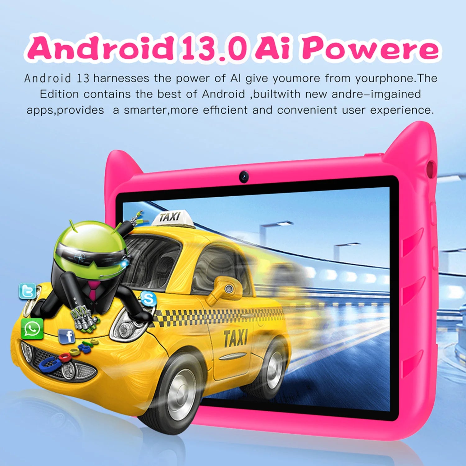 Neue 7 Zoll Globale Version 5G WiFi Kinder Tablets Quad Core Android Lernen Bildung Tablet PC 4 GB RAM 64 GB ROM Kinder Geschenke