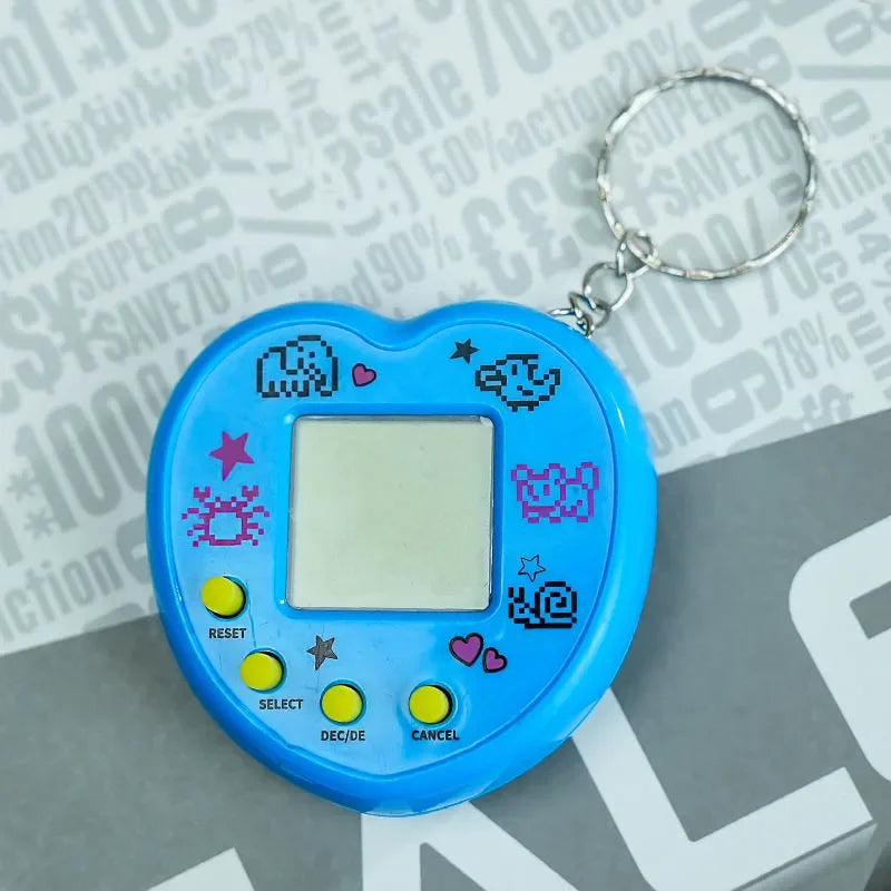 Elektronisches Tamagotchi-Spielzeug als Schlüsselanhänger in Russisch, Original, Deutsch, Spanisch, Polnisch – Elektronische Tiere für Kinder, Spielzeug für Jungen, Pixel-Anhänger