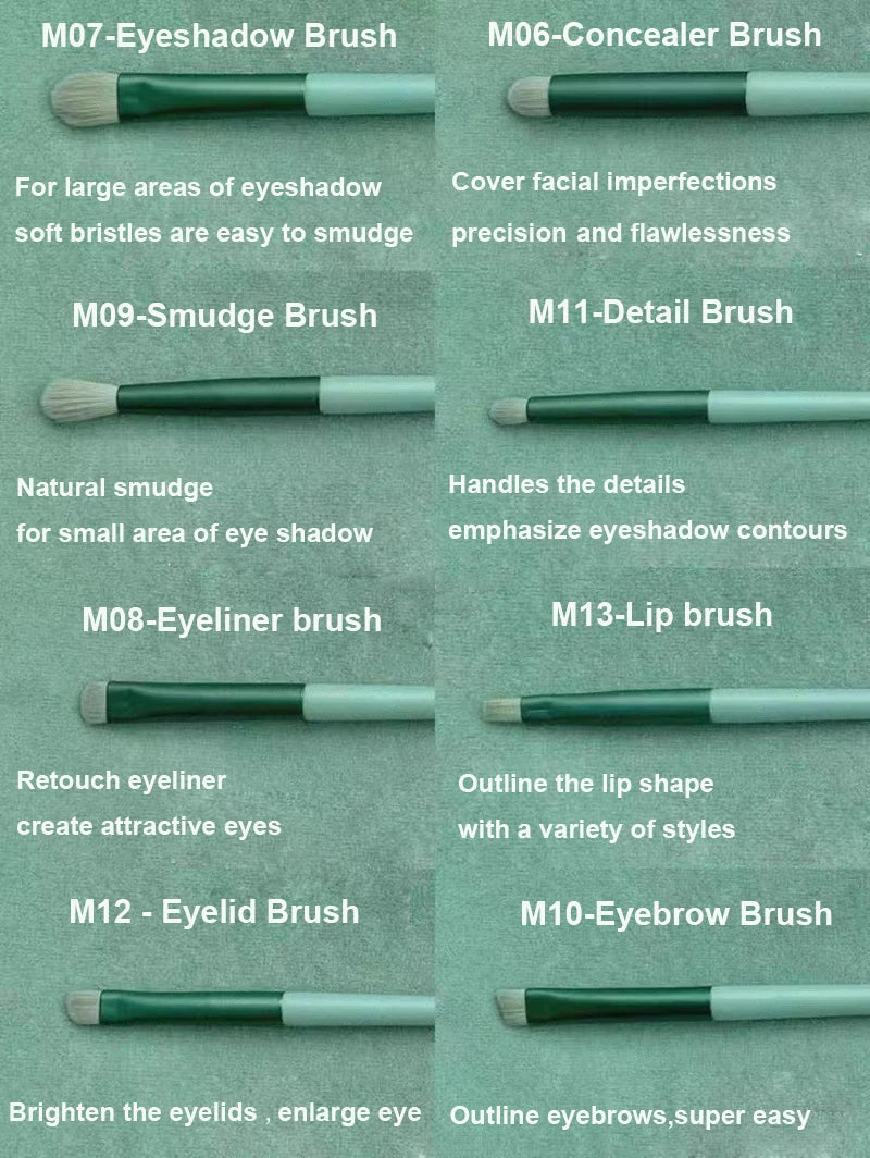 13-teiliges Make-up-Pinsel-Set für Lidschatten, Foundation, Damen, Kosmetikpinsel, Lidschatten, Rouge, Schönheit, weiche Make-up-Werkzeugtasche