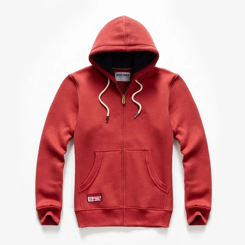 Einfarbige Hoodie Männer Mode Reiß verschluss Langarm übergroße Jacke Mantel Harajuku Gothic Kapuze Sweatshirt y2k Teen bp20933