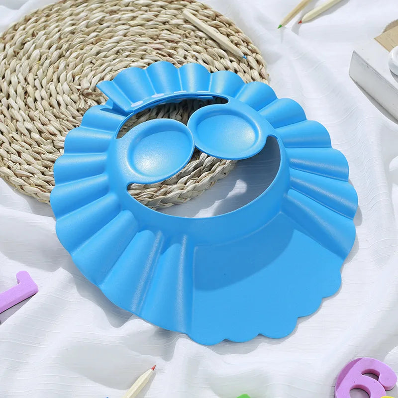 Baby-Dusche, weiche Kappe, verstellbare Haarwaschmütze für Kinder, Gehörschutz, sicheres Kinder-Shampoo, Baden, Dusche, schützen die Kopfbedeckung
