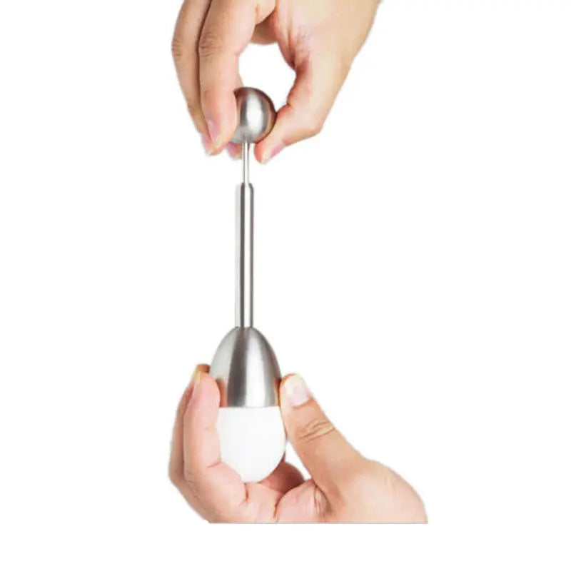 Edelstahl gekochte Ei Topper Shell Top Klopfer Öffner Küchen werkzeug Cutter Zubehör Gadget
