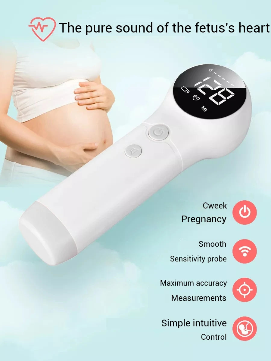 AiQUE ALL-IN-ON 2,5 MHz Fetal Doppler Ultraschall Baby Herz Detektor Schwangere Ultraschall Baby Herzschlag Monitor Für Schwangerschaft