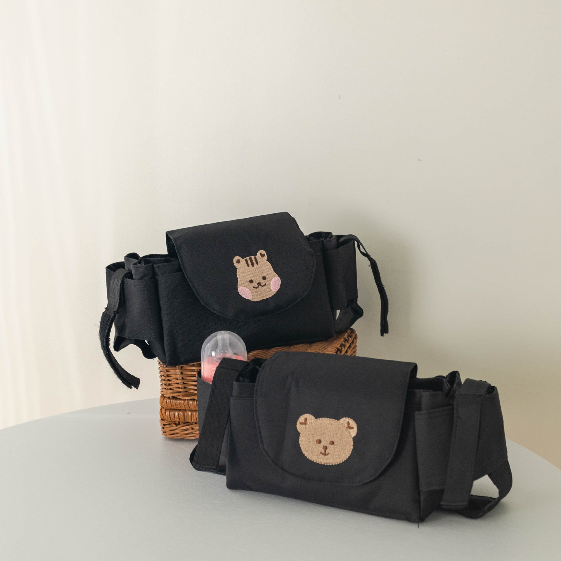 Baby Kinderwagen Tasche Kinderwagen Organizer Baby Zubehör Tasse Halter Neugeborenen Trolley Tragbare Reise Auto Taschen für Wagen Universal