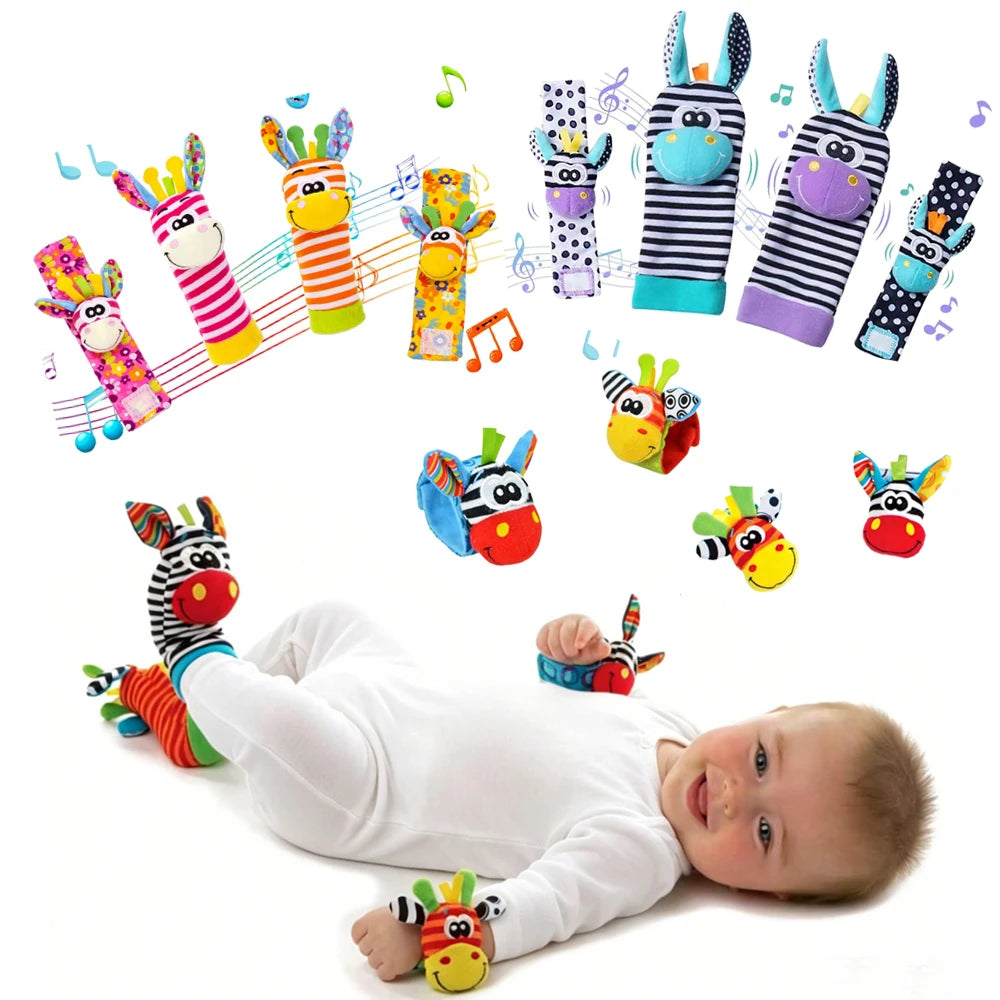 Baby Kleinkind Handgelenk Rassel Socken Spielzeug 0-12 Monate Mädchen Junge lernen Spielzeug frühe pädagogische Entwicklung niedlichen Kleinkinder sensorische Geschenke