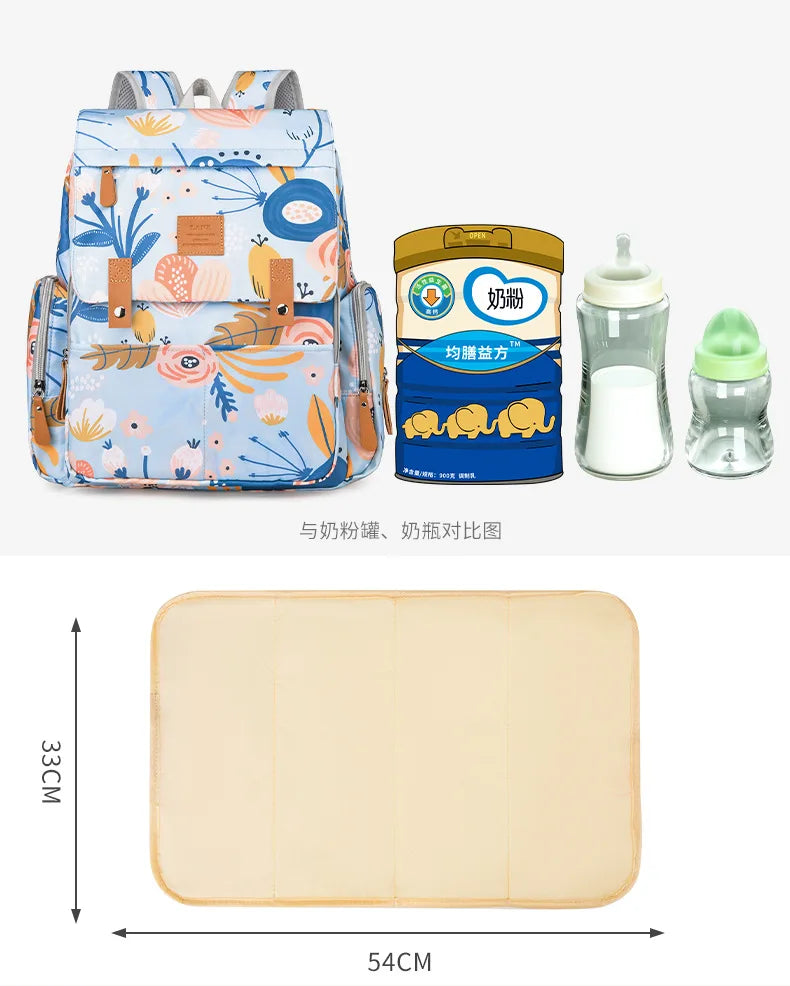 Mama Tasche Nylon gedruckt Mode multifunktion ale Mutter und Baby Taschen gehen Baby Reisen große Kapazität Mutter Tasche Wickelt aschen bebe