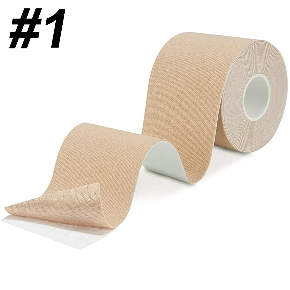 5-Rollen Kinesiologie-Tape, vorgeschnitten |   Wasserdichtes, elastisches Sportband, selbstklebendes Sportband zur Linderung von Muskelschmerzen und zur Unterstützung der Gelenk