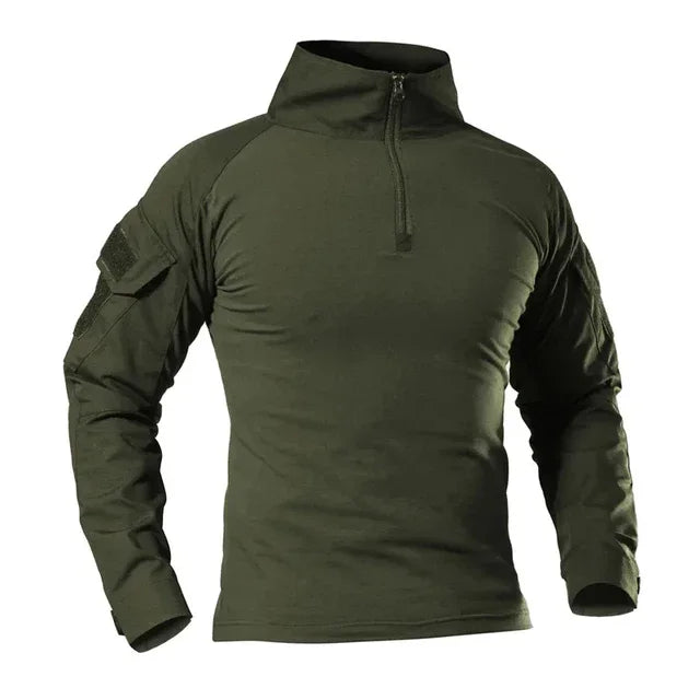 Outdoor Taktische Wandern T-Shirts Männer Kampf Militär Armee CP Camouflage Langarm Jagd Klettern Hemd Baumwolle Sport Kleidung