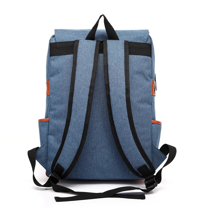 Teens Vintage Canvas Laptop Backpack