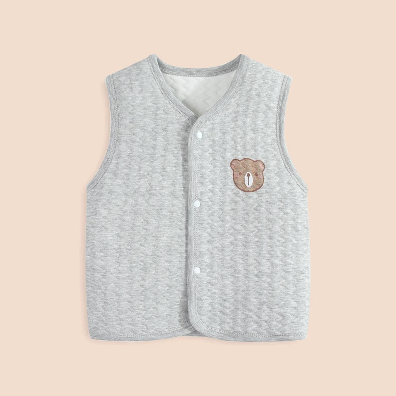 Baumwolle Neugeborenen Baby Weste Herbst und Winter Mädchen Weste Jacke Warme Weiche Kinder Weste Cartoon Kinder Kleidung 0-24 monate