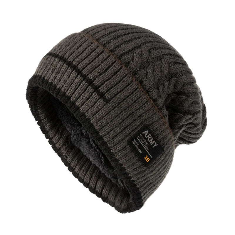 2023 Winter Beanie Hut für Männer Gestrickte Hut Winter Kappe Beanie Frauen Dicke Motorhaube Hüte Skullies