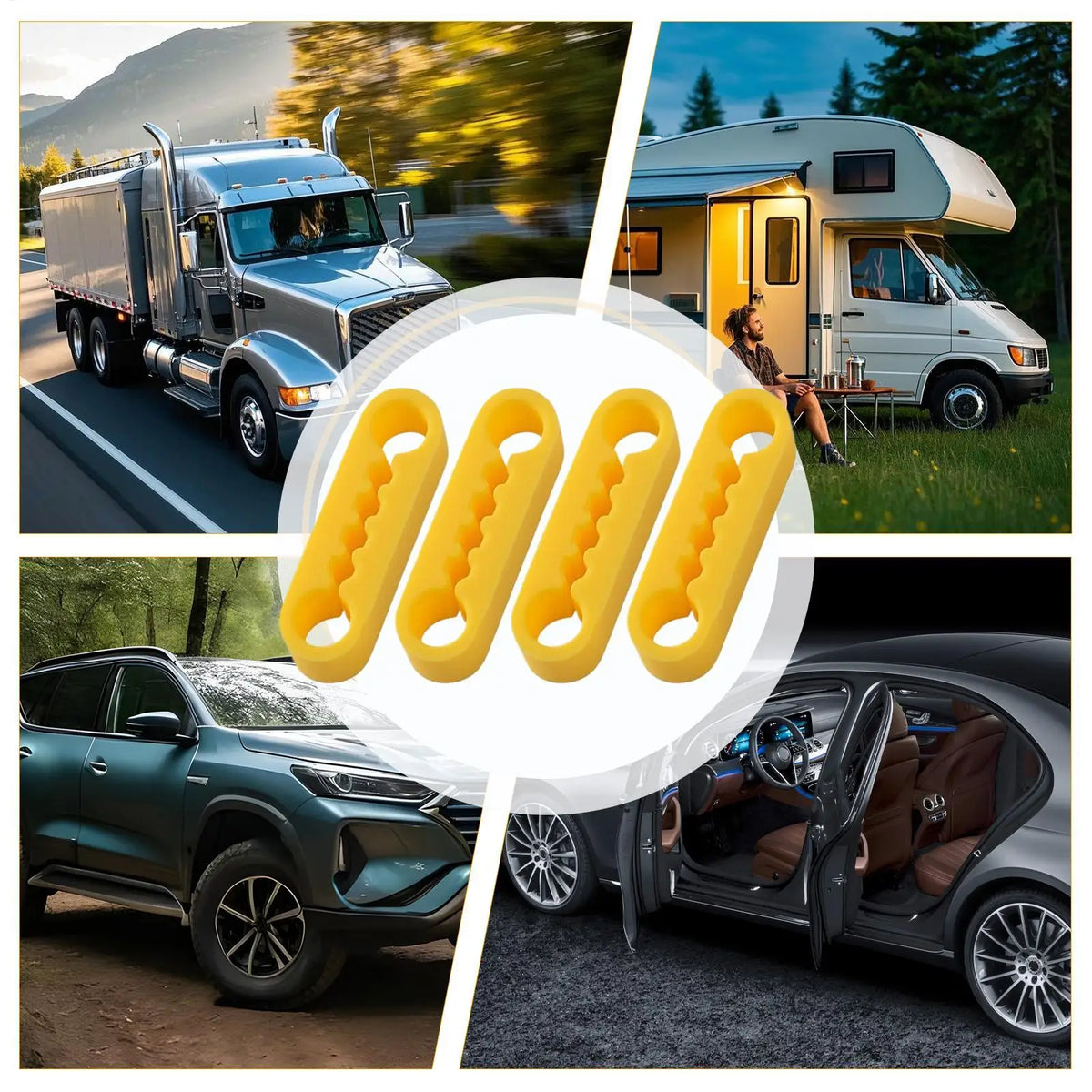 Auto-Türstoßdämpfer-Pads Silikon-Elastische Dämpfer-Polster Auto-Türstoßdämpfer-Kissen für Fahrzeuge Wohnmobile LKW Automobilindustrie
