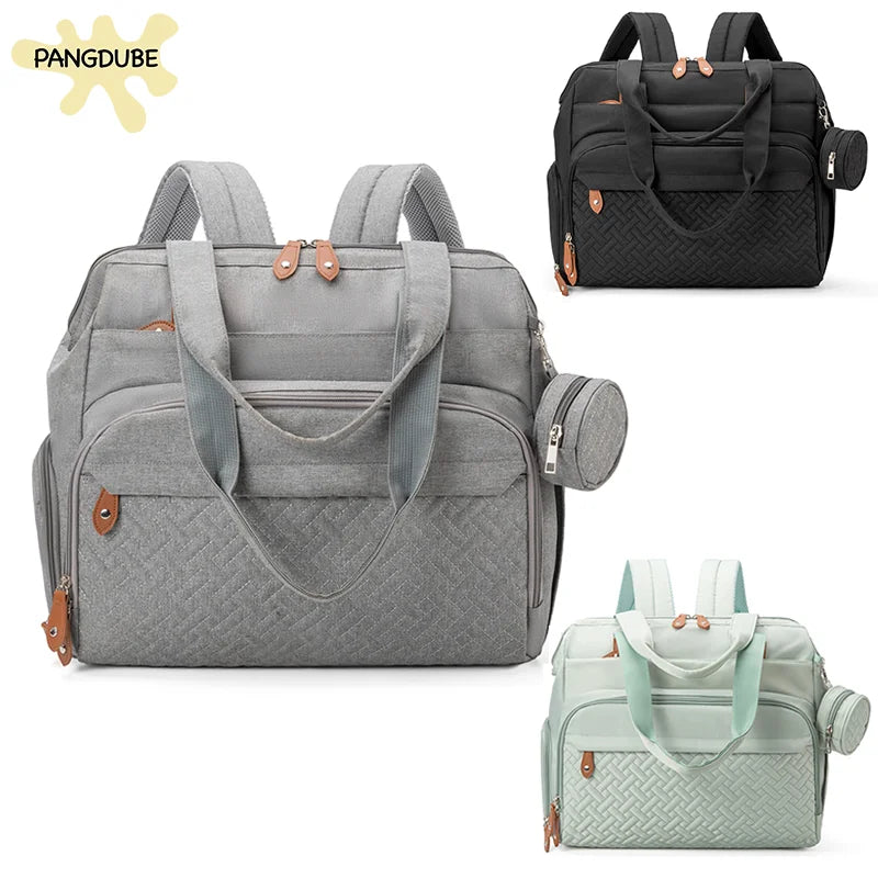 PANGDUBE Large Backpack for Mom and Dad, Baby Diaper Bags with Pacifier Pocket, Diaper Bag for Babies, Maternity Backpack for Mom
