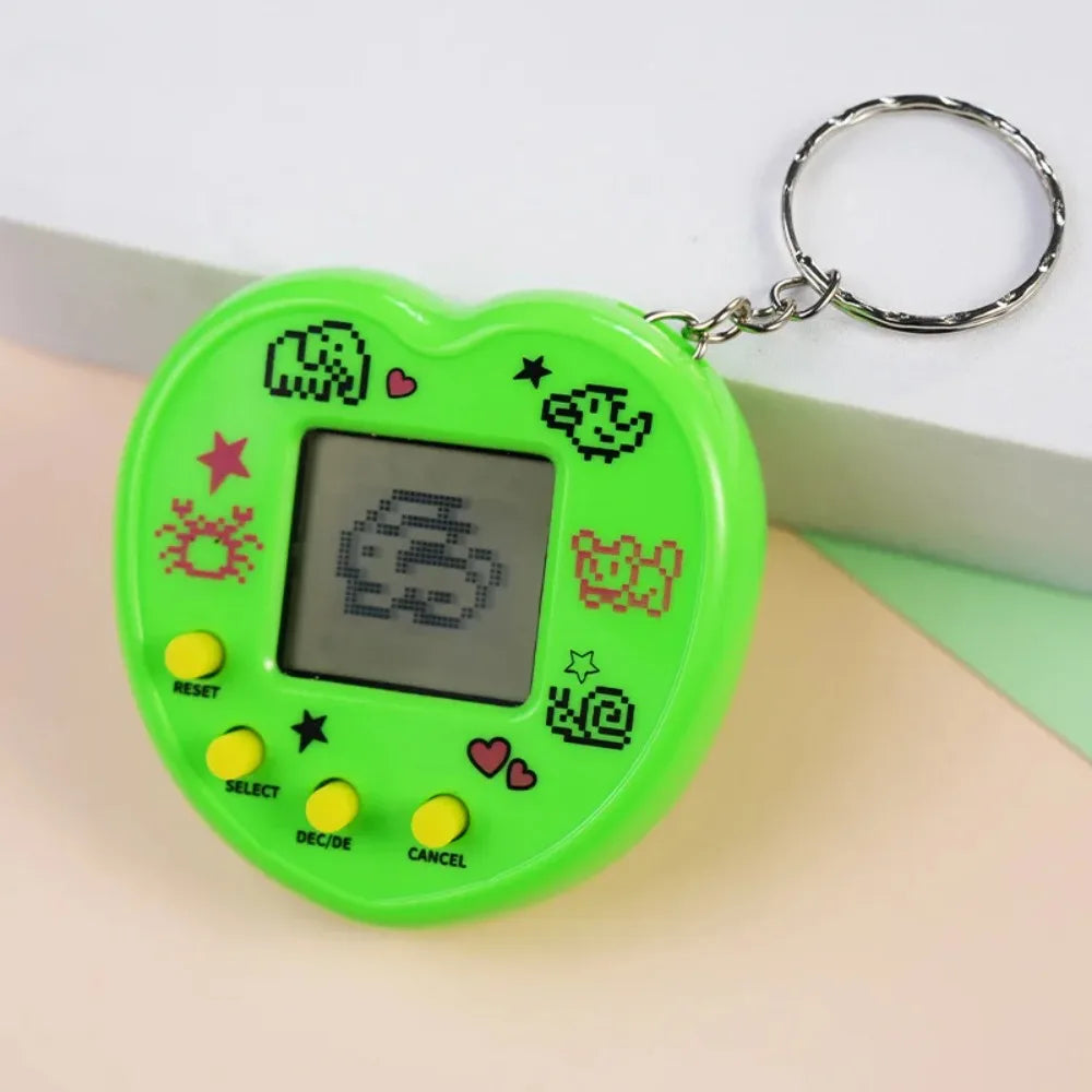 Elektronisches Tamagotchi-Spielzeug als Schlüsselanhänger in Russisch, Original, Deutsch, Spanisch, Polnisch – Elektronische Tiere für Kinder, Spielzeug für Jungen, Pixel-Anhänger