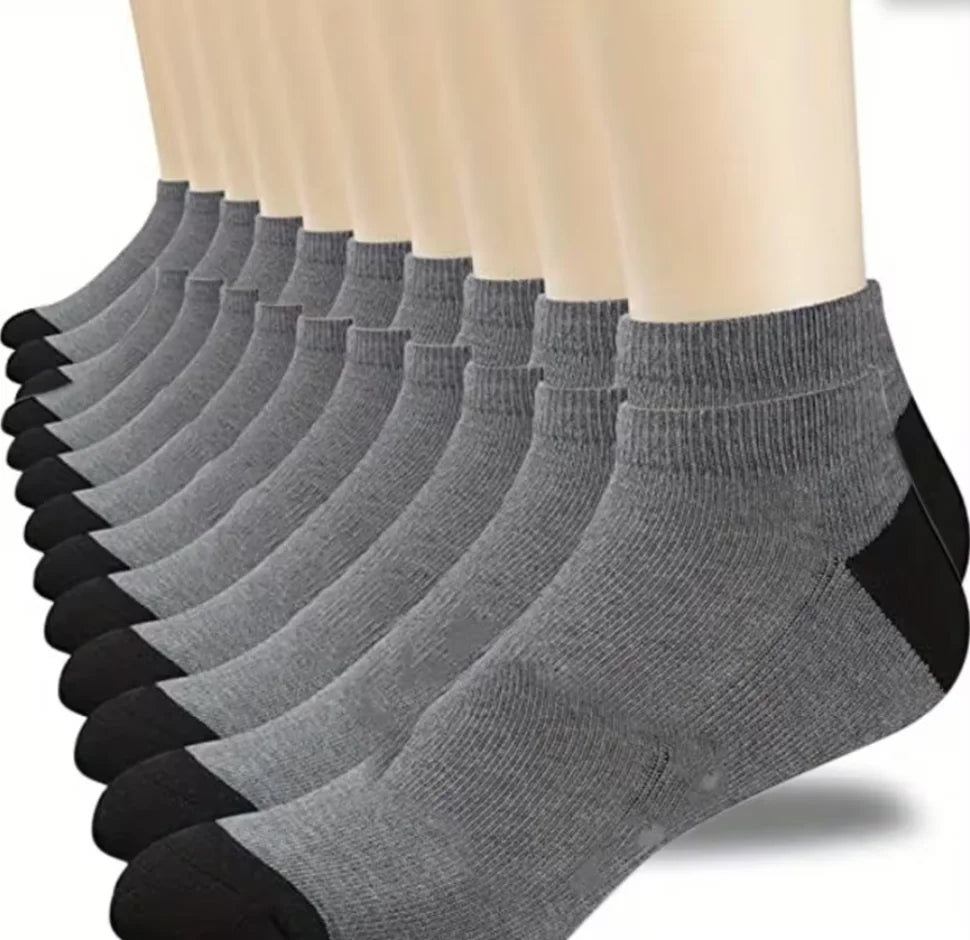 10pairs Atmungsaktive Baumwolle Sport Strümpfe Männer Bambus Faser Herbst und Winter Männer Socken Schweiß Absorption Deodorant Business Sox