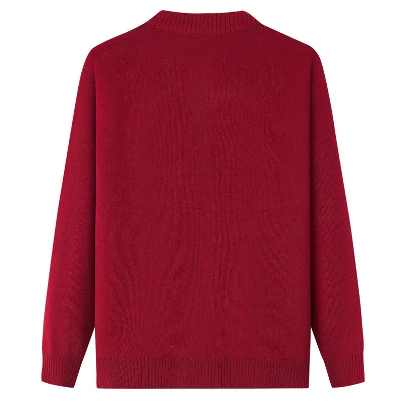 Frühling Herbst Top Frauen Ältere Mutter der Bestickt Gestrickte Pullover Oma Winter Plus Samt Dicke Strickjacke Mantel XL-4XL