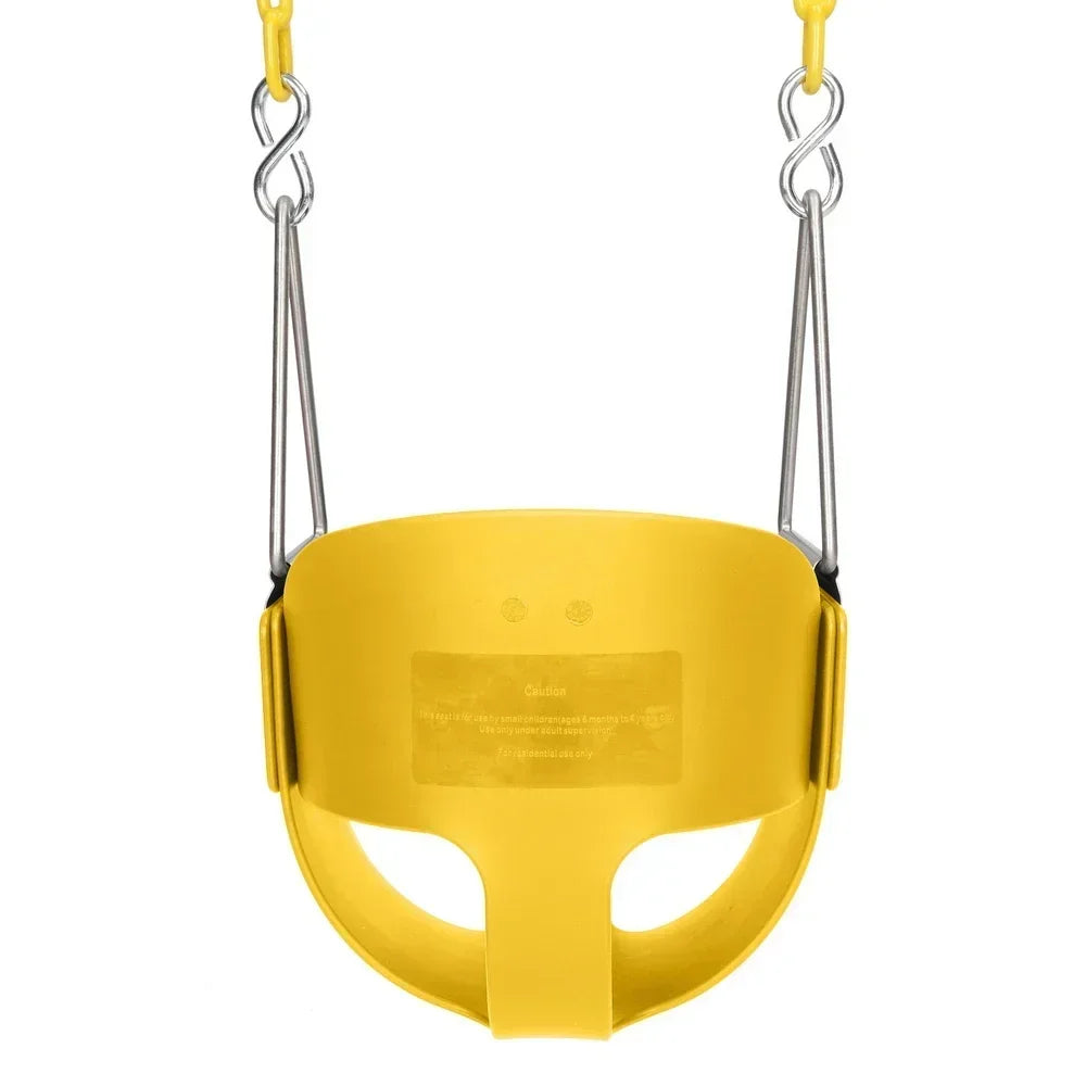 Kinderschaukel-Set mit Sicherheitskette, Schaukelsitz für Innen und Außen, Hinterhof-Spielplatz, Vergnügungspark, Kinderspielzubehör und -ausrüstung