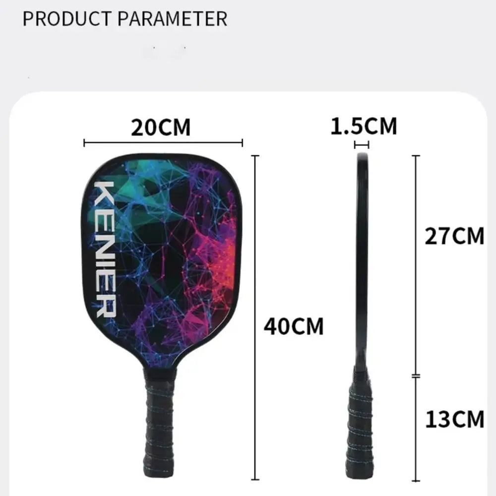 Stoßfestes Pickleball-Paddel-Set, rutschfester Griff mit 2 Schlägern und 4 Pickleballs, Schläger-Set, hohe Belastbarkeit