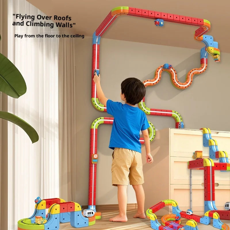 Magnetische Kugel Zug Set Für Kinder Mit Elektrische Lokomotive Diy Track Bausteine Stem Pädagogisches Bau Spielzeug Geburtstag