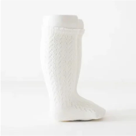 Baby Mädchen Prinzessin gestrickte Netz socken Sommer weiche Kleinkind Mädchen Knies trümpfe Baumwolle Kleinkind Neugeborene Mädchen lange Röhren strümpfe