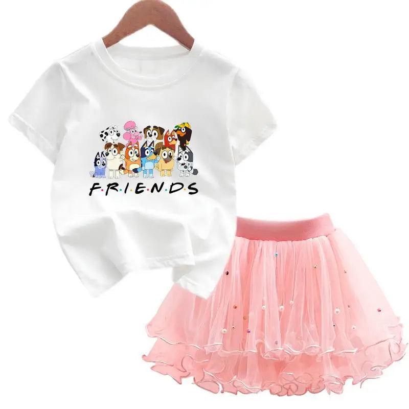 Bluey & Bingo Girls Dress Set
