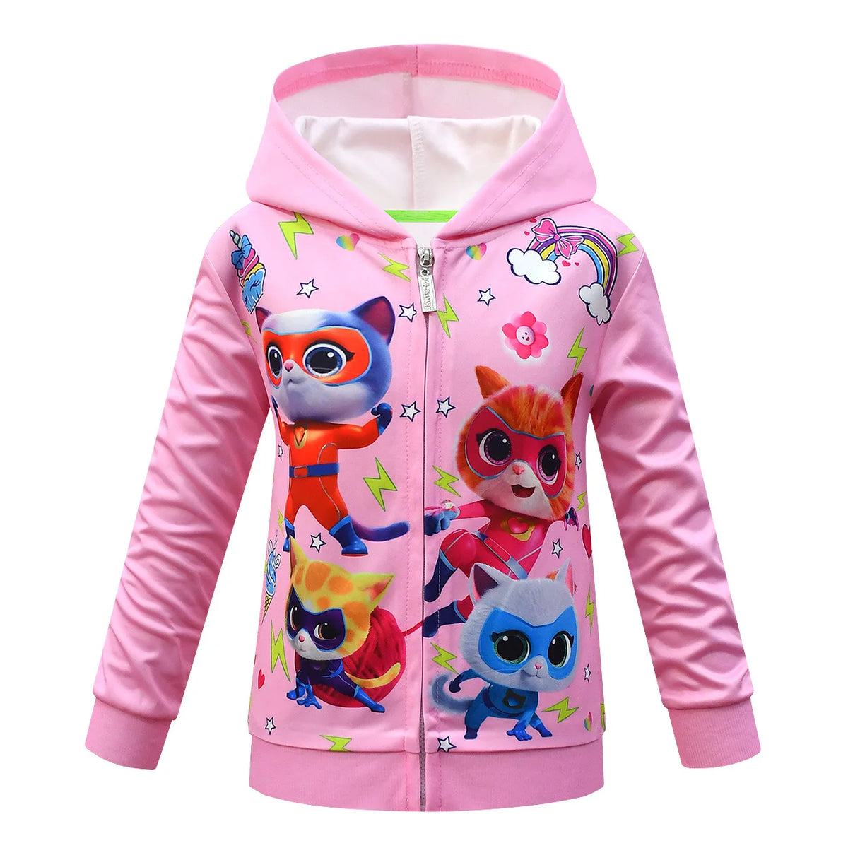 SuperKitties Kleidung Kinder Herbst Winter Jacke Baby Mädchen Mit Kapuze Mäntel Teen Jungen Zipper Oberbekleidung Kinder Casual Sport Jacken