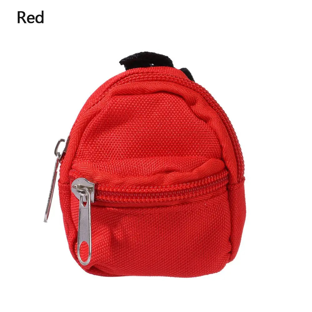 Puppen rucksäcke Puppe Minit aschen Mini Reiß verschluss Rucksack Puppen rucksack niedliche Schult aschen Puppen zubehör Spielzeug zubehör für Puppenspiel