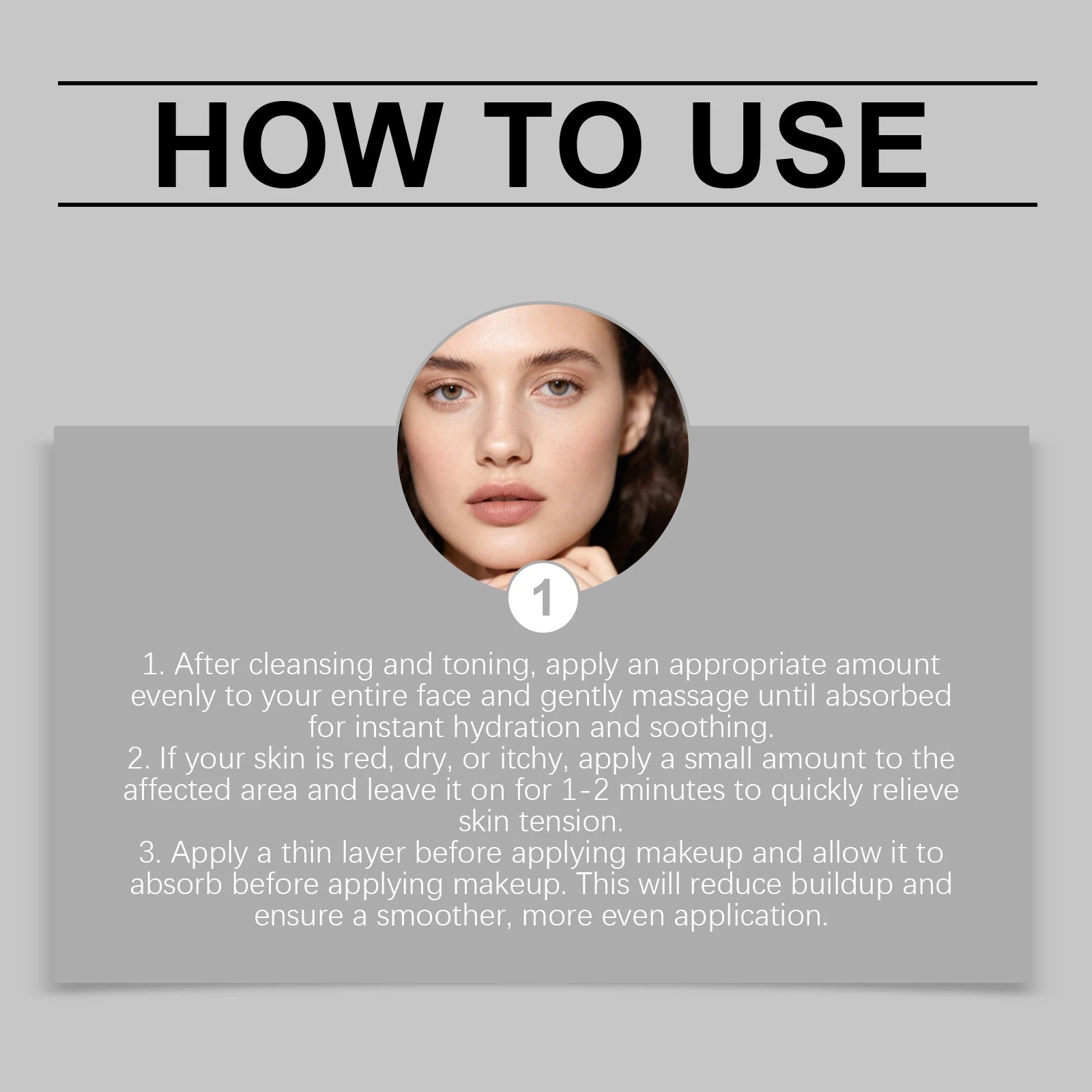 Multi-Action beruhigende Reparaturcreme für das Gesicht, Teebaumcreme, Centella Ceramide Aloe Vera Feuchtigkeitscreme für empfindliche und fettige Haut