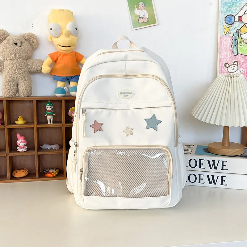 Y2K Star Transparent Backpack