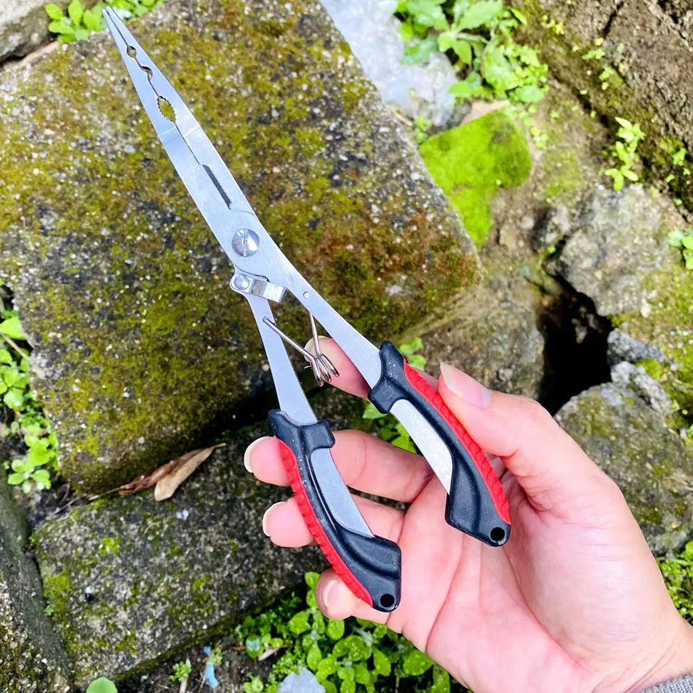Angeln Zangen Lange Nase Edelstahl Haken Remover Cut Angelschnur Angeln Gebunden Haken Multi-funktionale Angeln Zangen
