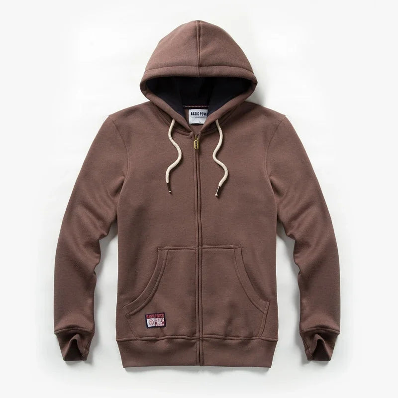 Einfarbige Hoodie Männer Mode Reiß verschluss Langarm übergroße Jacke Mantel Harajuku Gothic Kapuze Sweatshirt y2k Teen bp20933
