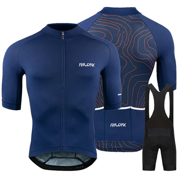 Raudax Sommer Jugend Kurzarm Radfahren Jersey Set Atmungsaktive MTB Fahrrad Radfahren Kleidung Maillot Ropa Ciclismo Uniform Kit