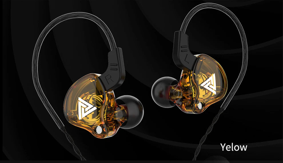 Original QKZ AK6 In-Ear Headphones 6 Dynamic Driver Unit Earphones with Microphone Stereo Sports HiFi Subwoofer Headset Monitor Earbuds
