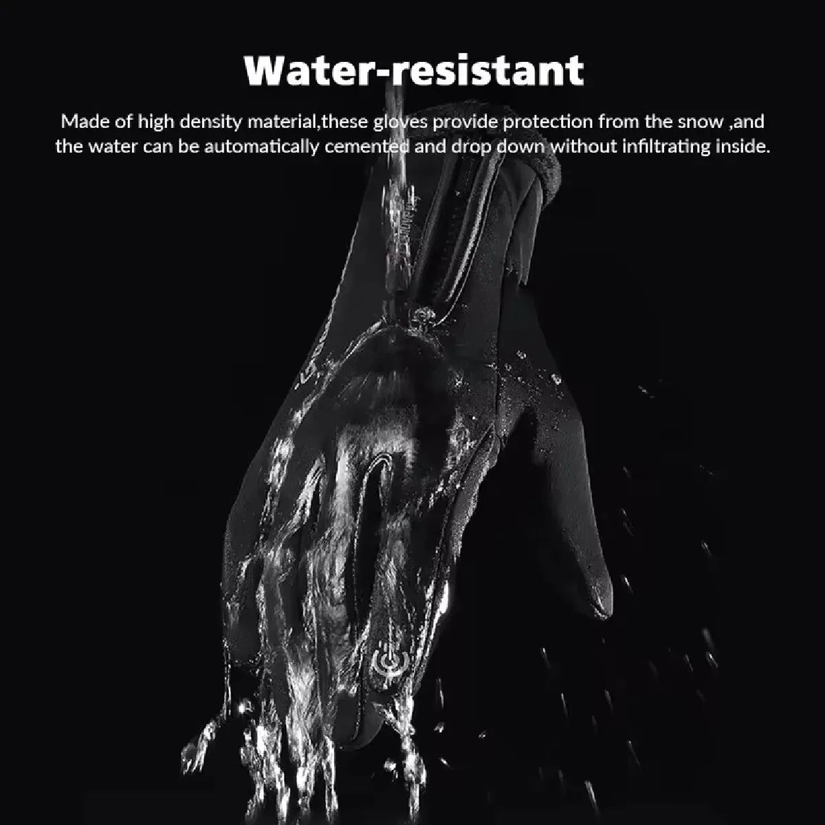 Winterhandschuhe -40 ℃   Wasserdichte Thermo-Touchscreen-Thermo-Winddichte warme Handschuhe für kaltes Laufen, Reiten, Sport, Wandern, Skifahren