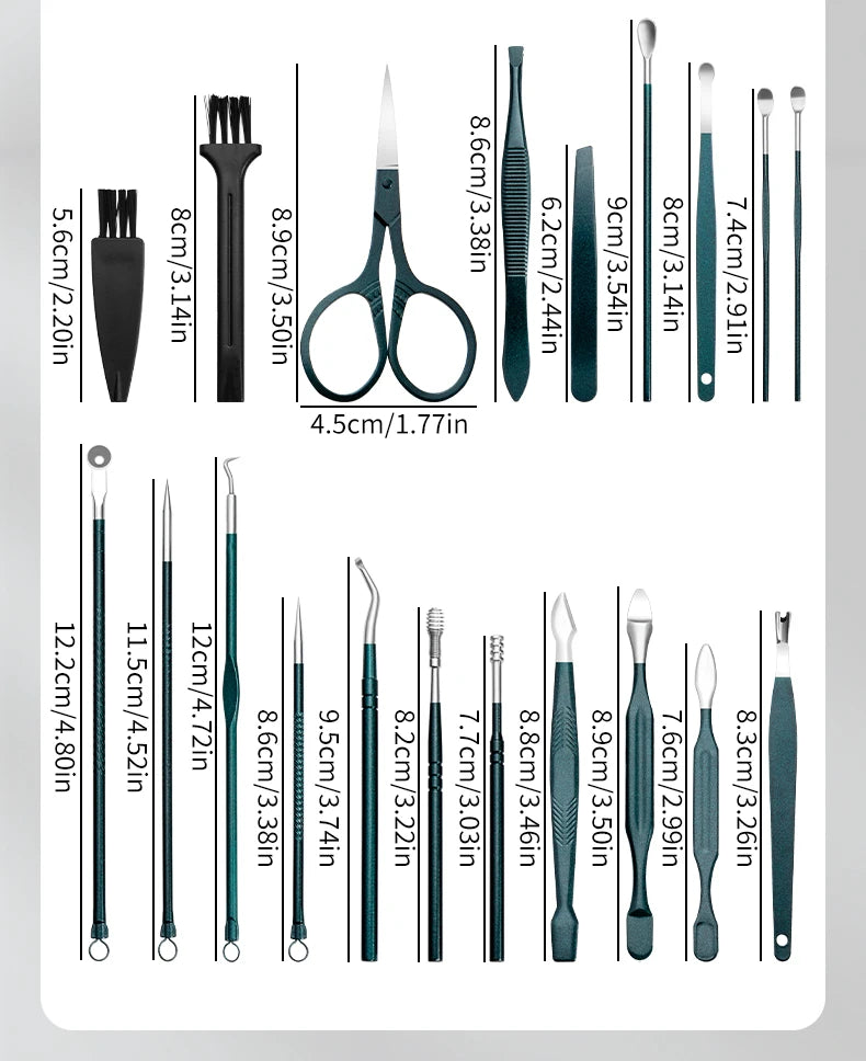 40 Stück Maniküre Set Nagel knipser Kit Nagel hauts chere Edelstahl Fußpflege werkzeuge mit Ledertasche Fuß raspeln Kallus rasierer