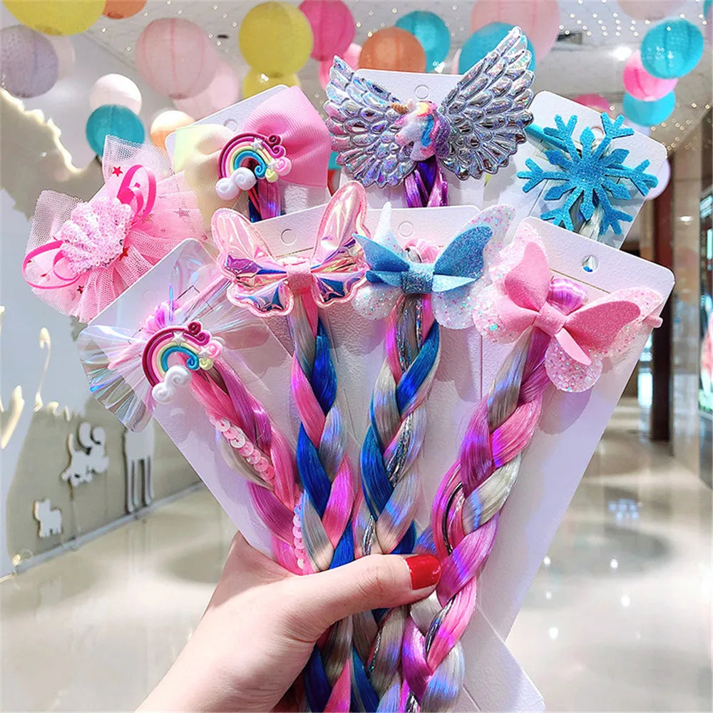 Rainbow Hair Bow Ties