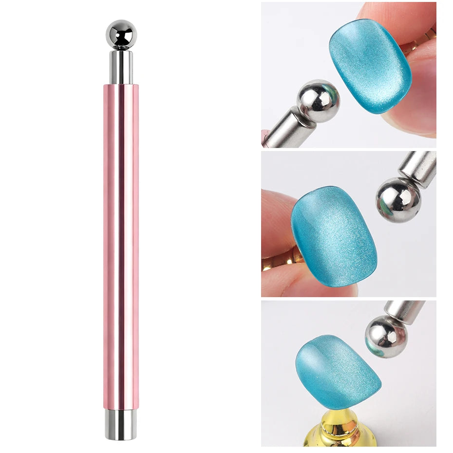 6-teiliges Cat-Eye-Nagel-Magnet-Werkzeug-Set, französische Tipps, Cat-Eye-Herz-Magnete, Nagel-Magnet-Stick, Cat-Eye-Gel-Nagellack, Magnete, Werkzeuge, Maniküre
