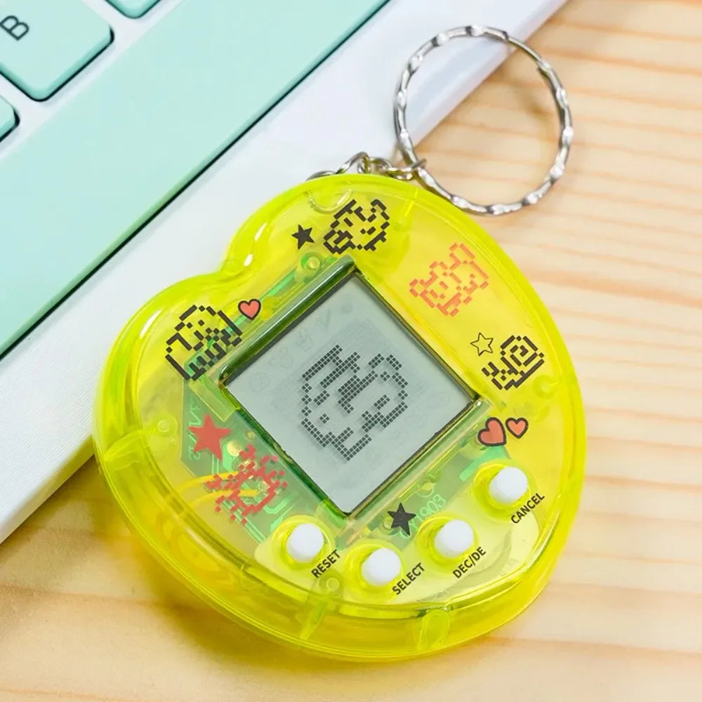 Elektronisches Tamagotchi-Spielzeug als Schlüsselanhänger in Russisch, Original, Deutsch, Spanisch, Polnisch – Elektronische Tiere für Kinder, Spielzeug für Jungen, Pixel-Anhänger