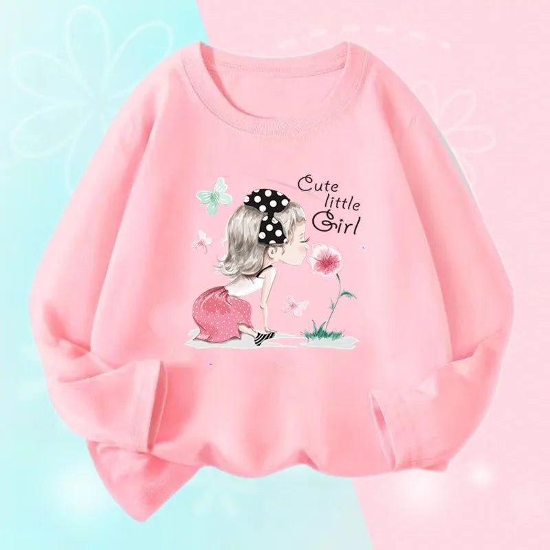 Girls Long Sleeve Graphic Tee