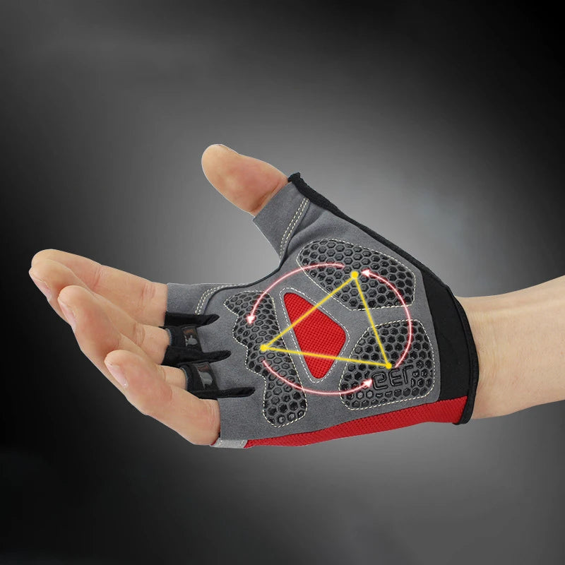 Männer Radfahren Fahrrad Handschuhe Halbe Finger Gym Handschuhe Frauen Handschuh Atmungsaktive Anti-slip Handschuh Fitness Sport Training Handschuhe