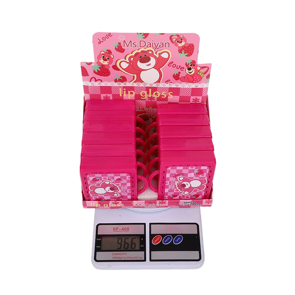 Cute Bear Lip Gloss Set
