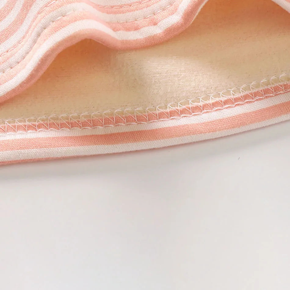 Warmes Baby-Kleidungsset mit Fleece-Futter für Kinder, Jungen und Mädchen, gestreifte Unterwäsche, Nachtwäsche-Set, ideal für Zuhause, Pyjamas, Herbst und Winter